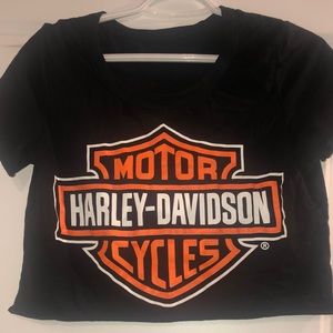 Harley -Davidson black crop top!